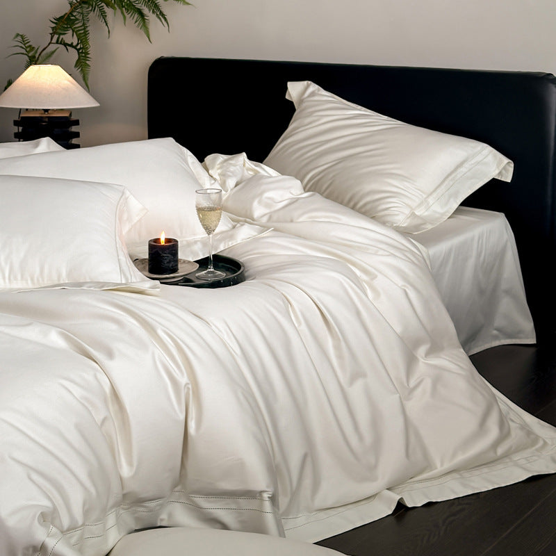 Long-staple cotton bedding, elegant, four pieces
