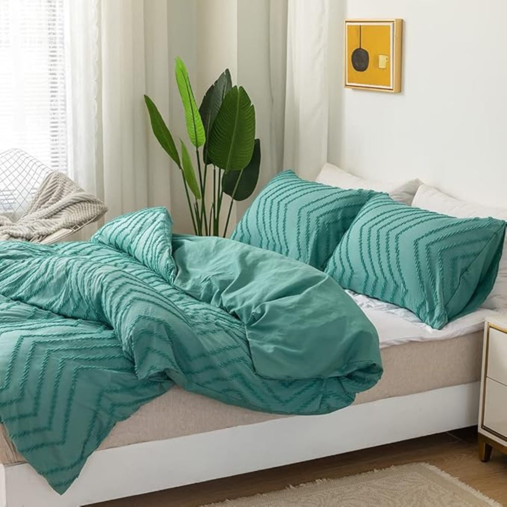 BowLift | Chevron Plush Quilt Cover | 3pcs Set