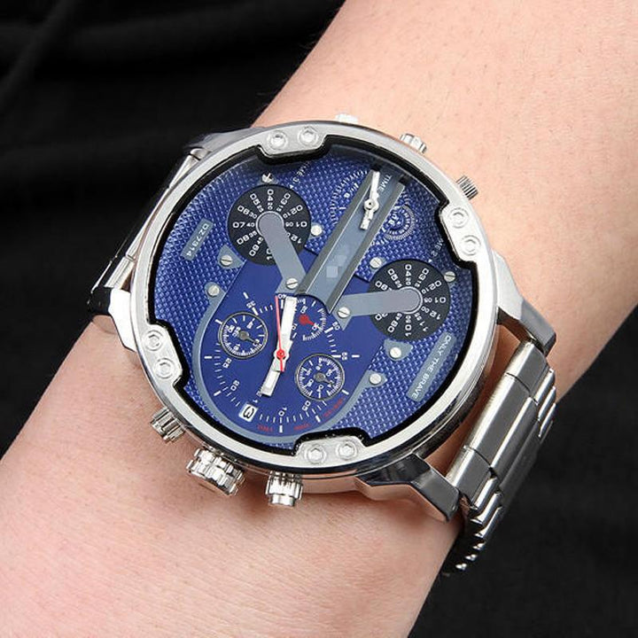 BowLift | Stainless Steel Chronograph Quartz Watch – Elegant Men’s Luxury Timepiece