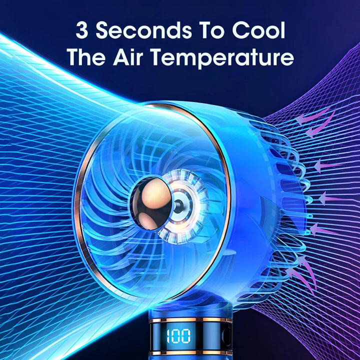 Portable 5000mAh Handheld Mini Air Conditioner Fan | Bowlift