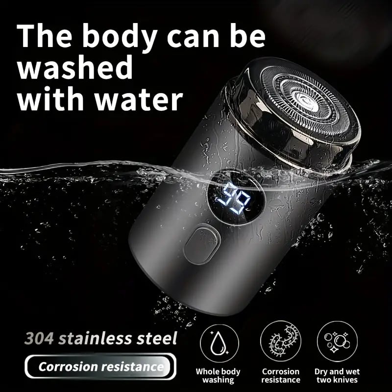 BowLift | Mini Electric Razor — Portable waterproof grooming device with 15 blades