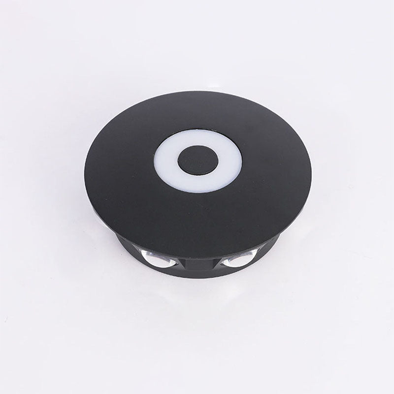 Contemporary Scandinavian Aluminum Round Shade LED Wall Sconce Lamp For Outdoor Patio | Bowlift
