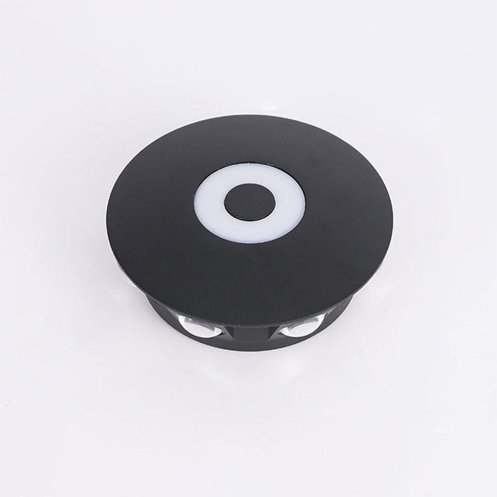 Contemporary Scandinavian Aluminum Round Shade LED Wall Sconce Lamp For Outdoor Patio | Bowlift