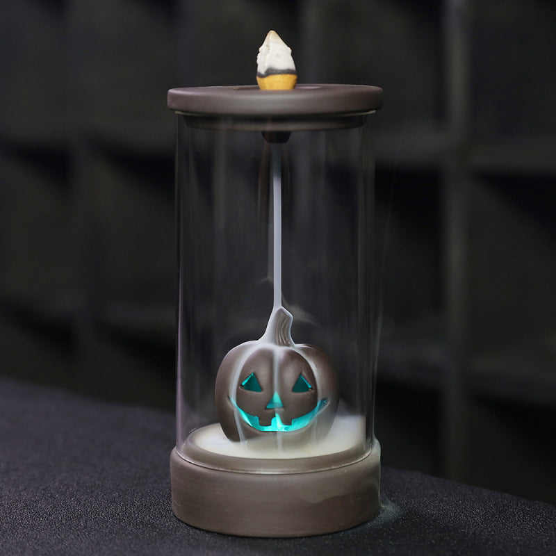Unique Illuminating Pumpkin Incense Holder