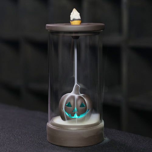 Unique Illuminating Pumpkin Incense Holder