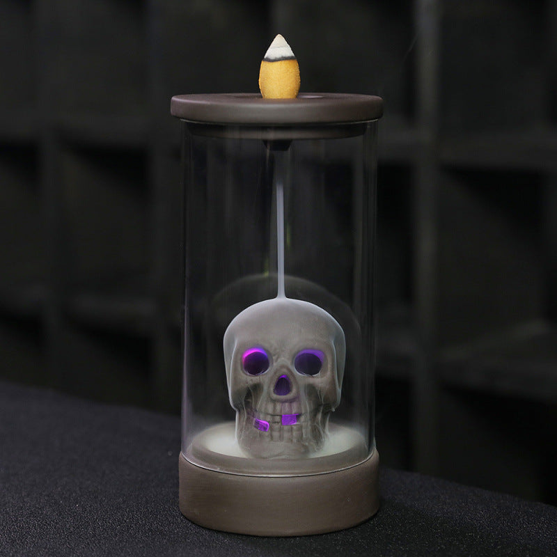 Creative Skull-Themed Incense Holder