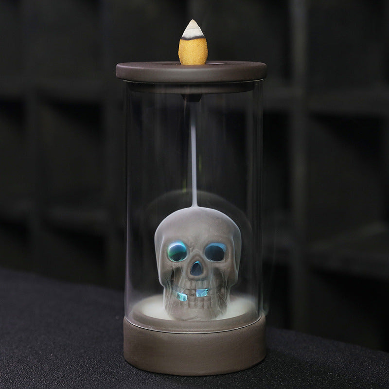 Creative Skull-Themed Incense Holder