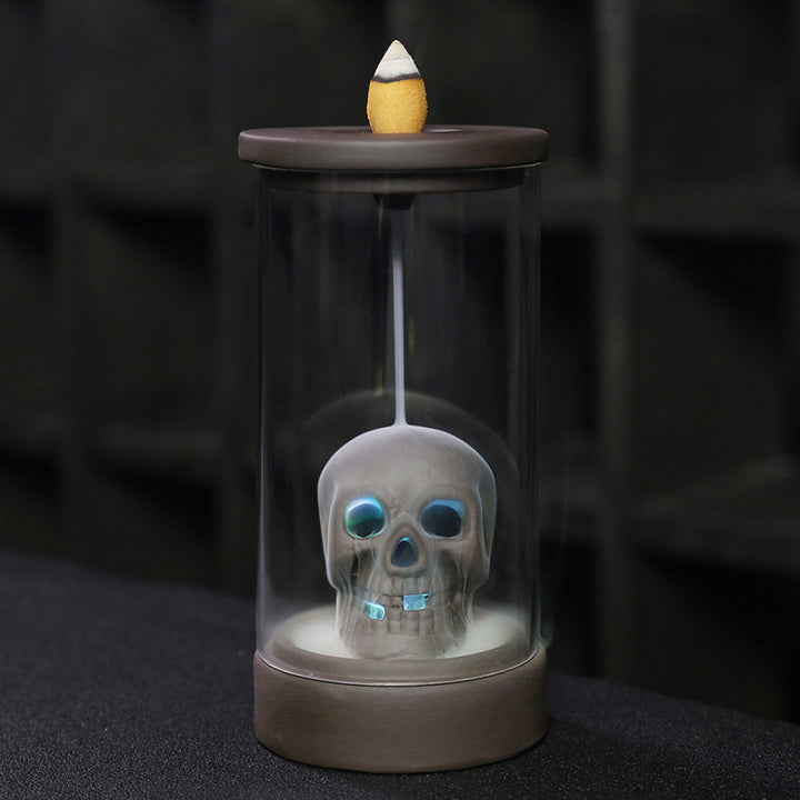 Creative Skull-Themed Incense Holder