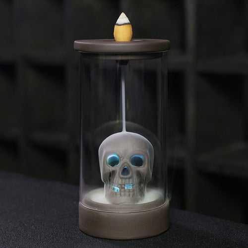 Creative Skull-Themed Incense Holder