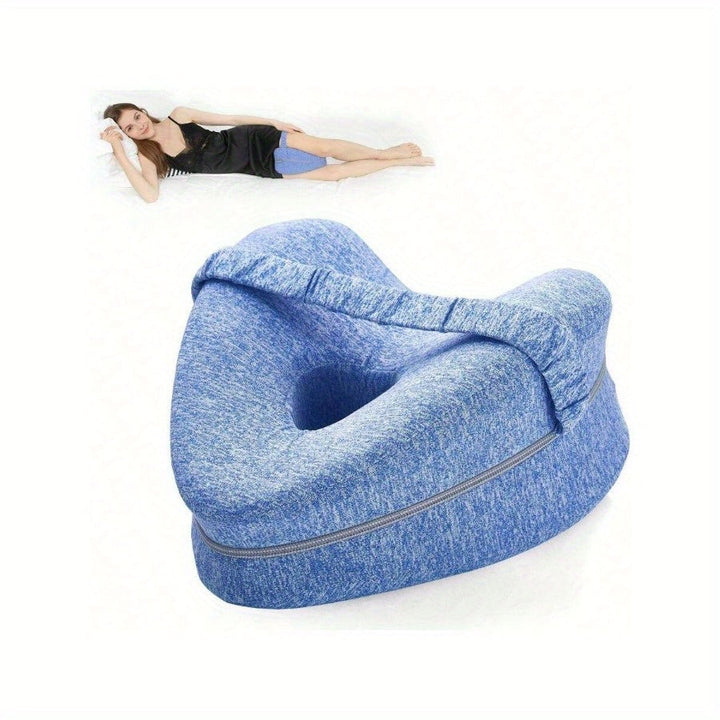 Ergonomic Knee Pillow for Side Sleepers - Supportive Memory Foam with WashaBowlifte Cover | Bowlift