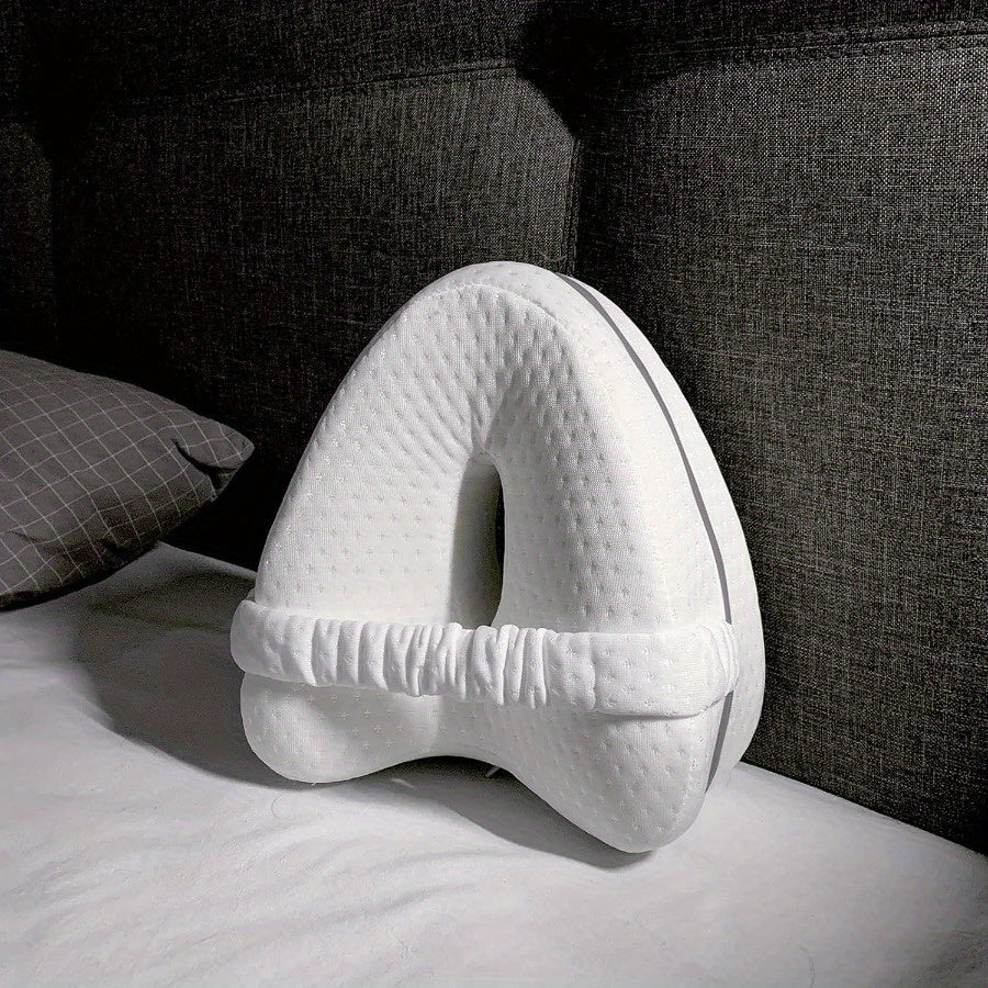 Ergonomic Knee Pillow for Side Sleepers - Supportive Memory Foam with WashaBowlifte Cover | Bowlift