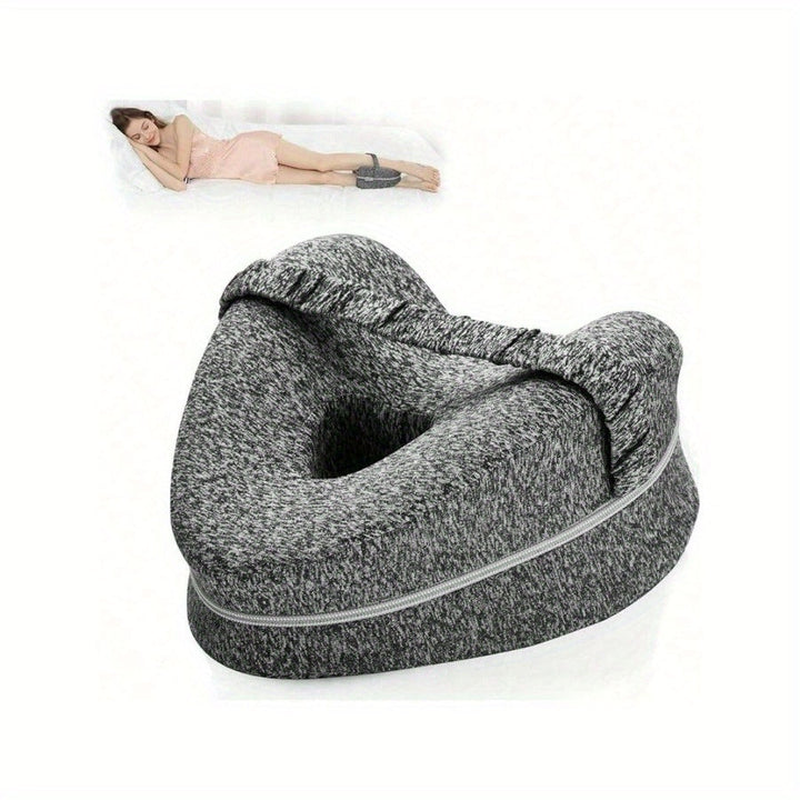 Ergonomic Knee Pillow for Side Sleepers - Supportive Memory Foam with WashaBowlifte Cover | Bowlift