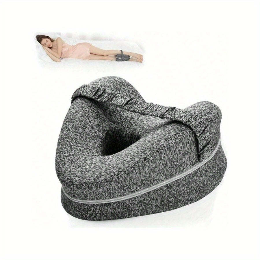 Ergonomic Knee Pillow for Side Sleepers - Supportive Memory Foam with WashaBowlifte Cover | Bowlift