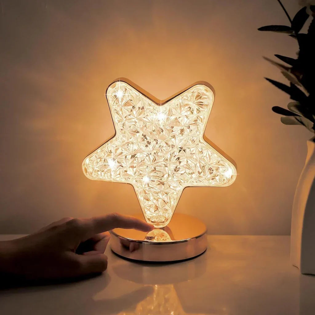 Enchanting Dimmable Crystal Table Lamp Bowlift