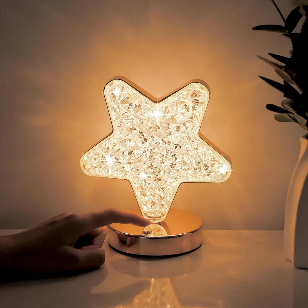 Magical Crystal Table Lamp with Dimmer - Celestia | Bowlift