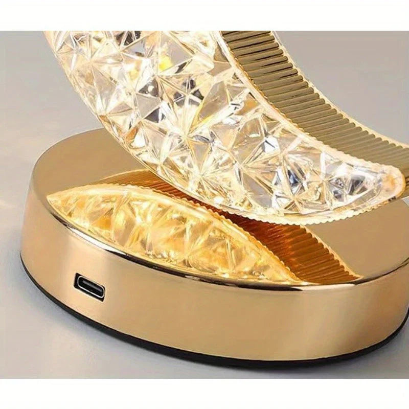 Magical Crystal Table Lamp with Dimmer - Celestia | Bowlift