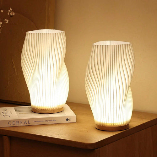 BowLift | USB-Driven & Elegant Wave-Design Table Lamp | WaveGlow
