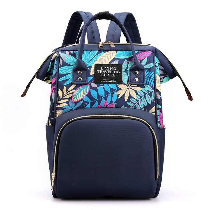 Stylish Floral Design Backpack Bowlift