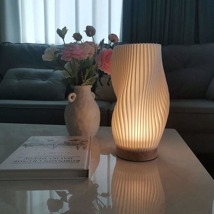 BowLift | Wavecrest Lamp – Sleek USB-Powered Dimmable Table Lamp