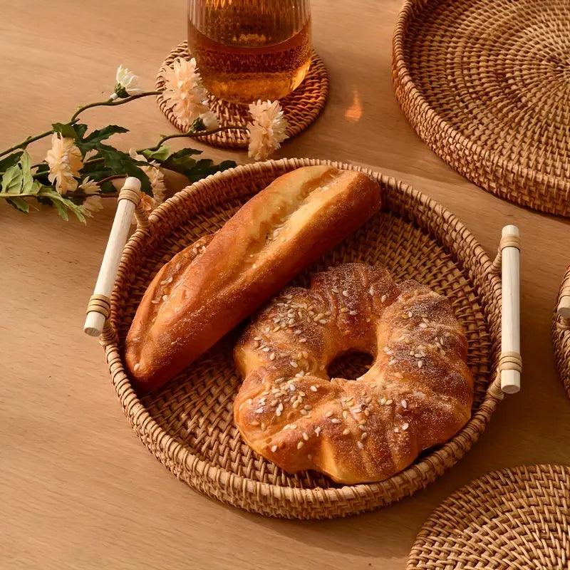 BowLift | EcoRiva - Woven Rattan Serving Tray