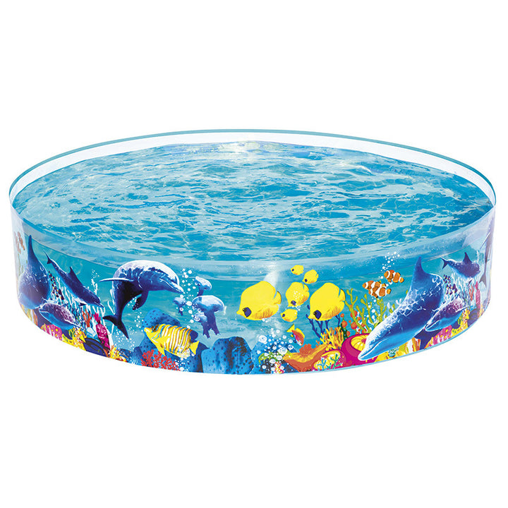 Women's Inflatable Children's Pool with Maritime Underwater Design Bowlift