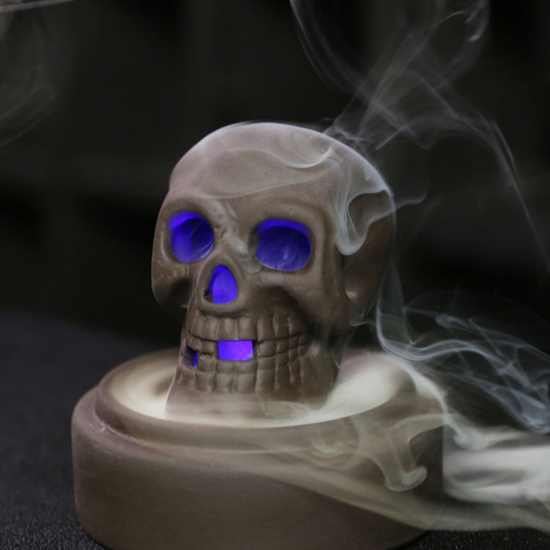 Creative Skull-Themed Incense Holder