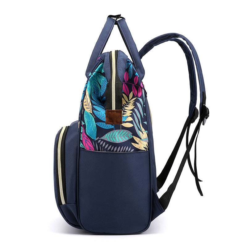 Stylish Floral Design Backpack Bowlift