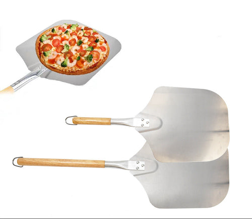 commercial aluminum pizza peel with long wooden handle Bowlift