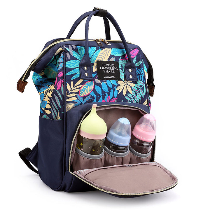 Stylish Floral Design Backpack Bowlift