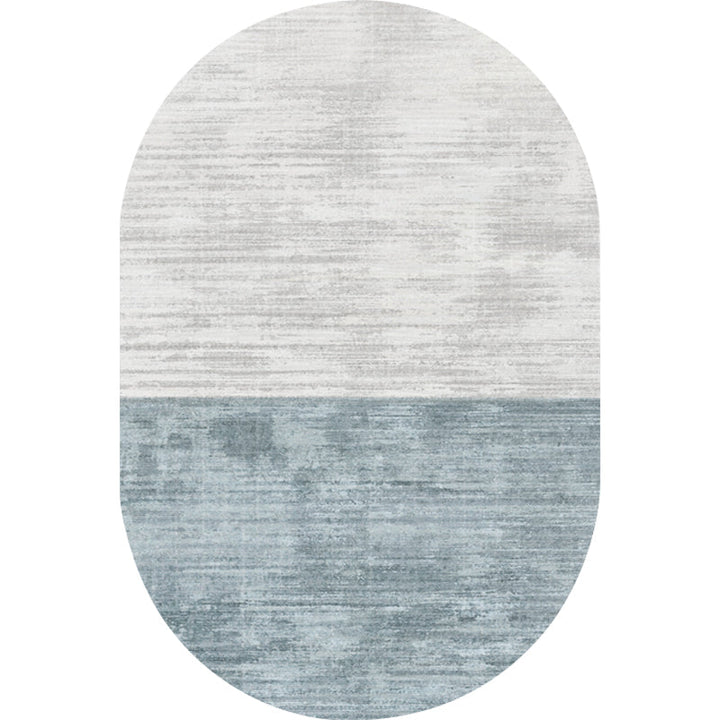 BowLift | Novelty Living Room Carpet in Pink and Blue Color Block Print Carpet Polyester Stain Resistant Area Rug