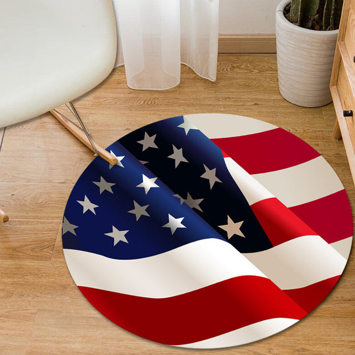 Modern rug for the living room in black and orange graphics national flag print rug polyester pet-friendly area rug | Bowlift
