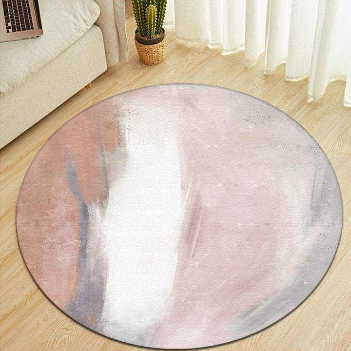 Unique multicolored abstract rug polyester modernist rug pet-friendly non-slip backing rug for bedroom | Bowlift