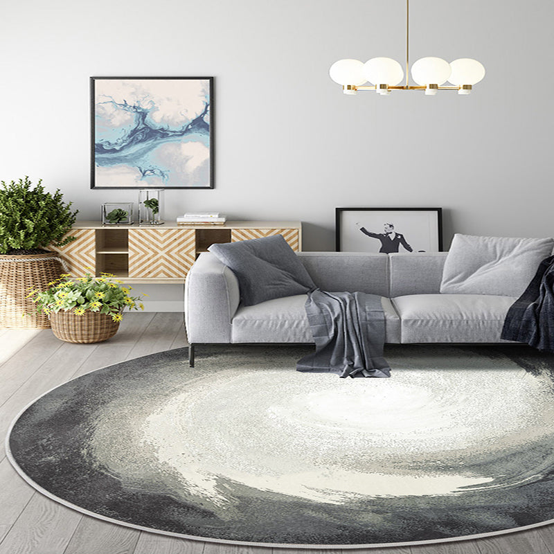 Multicolor Bedroom Rug Polyester Modernism Abstract Rug Washable Pet-Friendly Rug | Bowlift