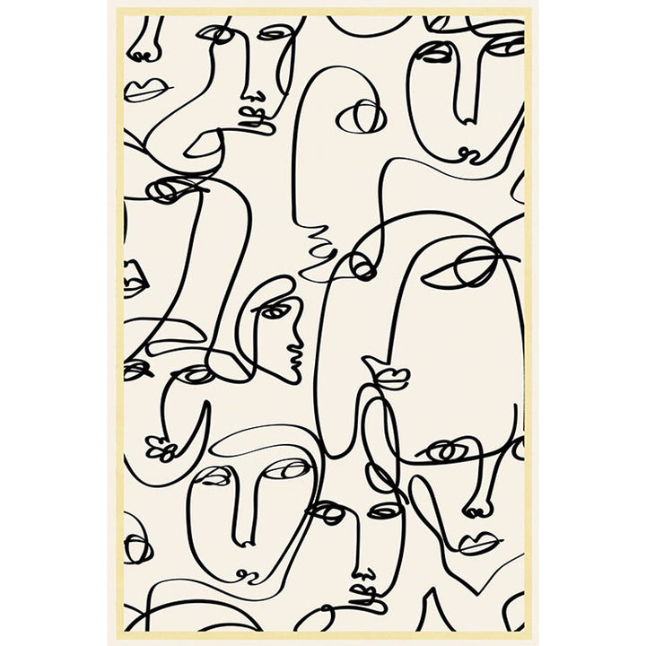 BowLift | Stylish Multicolor Contemporary Area Rug Polyester Figurative Pattern Rug Non-Slip Back Animal-Friendly Area Rug for Living Room