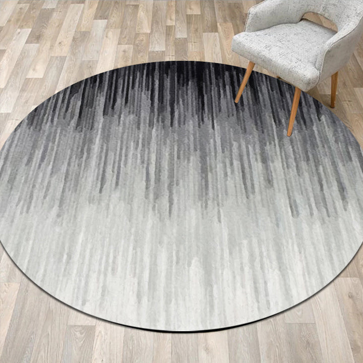 Gray modern carpet polyester striped ombre pattern carpet non-slip backing pet-friendly carpet for the living room | Bowlift