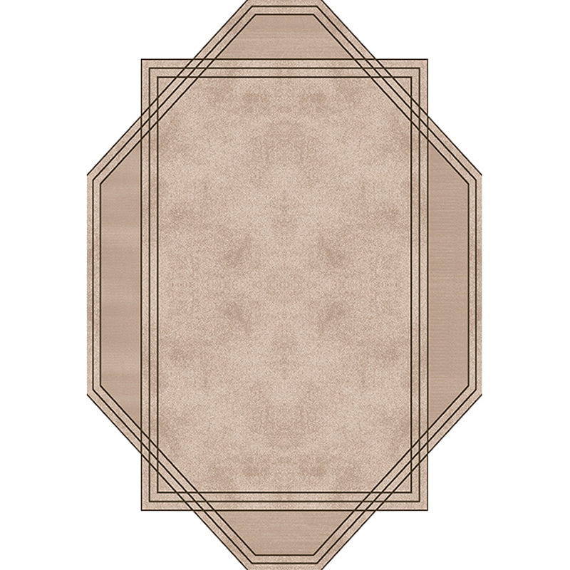 BowLift | Brown Bedroom Carpet New Single-Colored Area Rug Polyester Pet-Friendly Non-Slip Rug