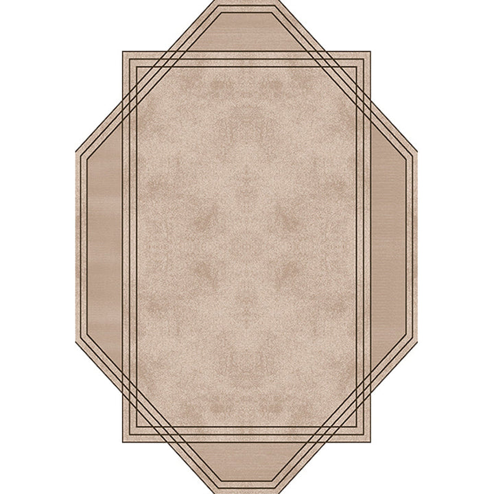 BowLift | Brown Bedroom Carpet New Single-Colored Area Rug Polyester Pet-Friendly Non-Slip Rug