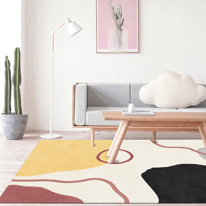 BowLift | Simple Norwegian Carpet Multifunctional Abstract Carpet Washable Pet-Friendly Area Rug for Living Room