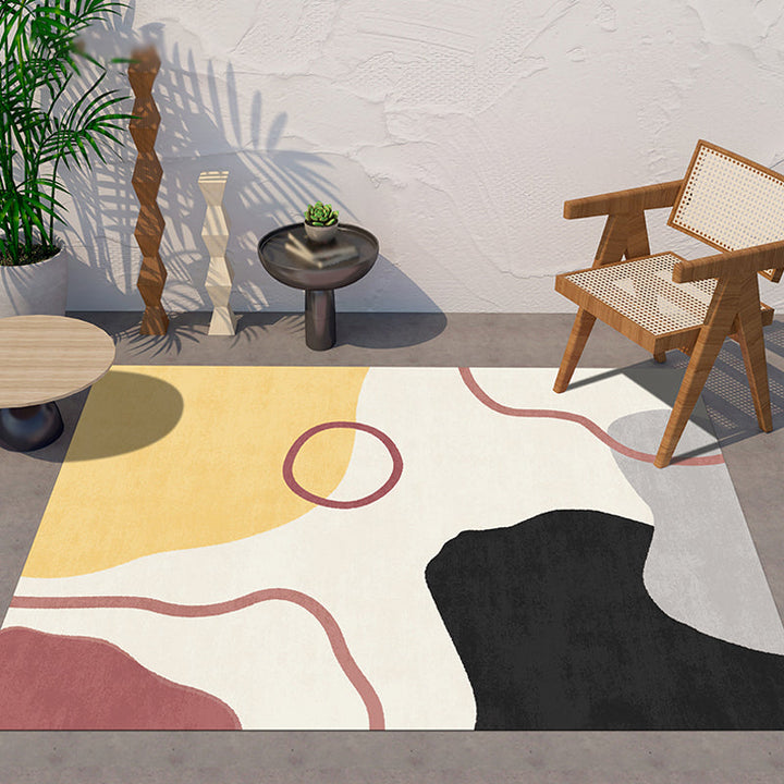 BowLift | Simple Norwegian Carpet Multifunctional Abstract Carpet Washable Pet-Friendly Area Rug for Living Room