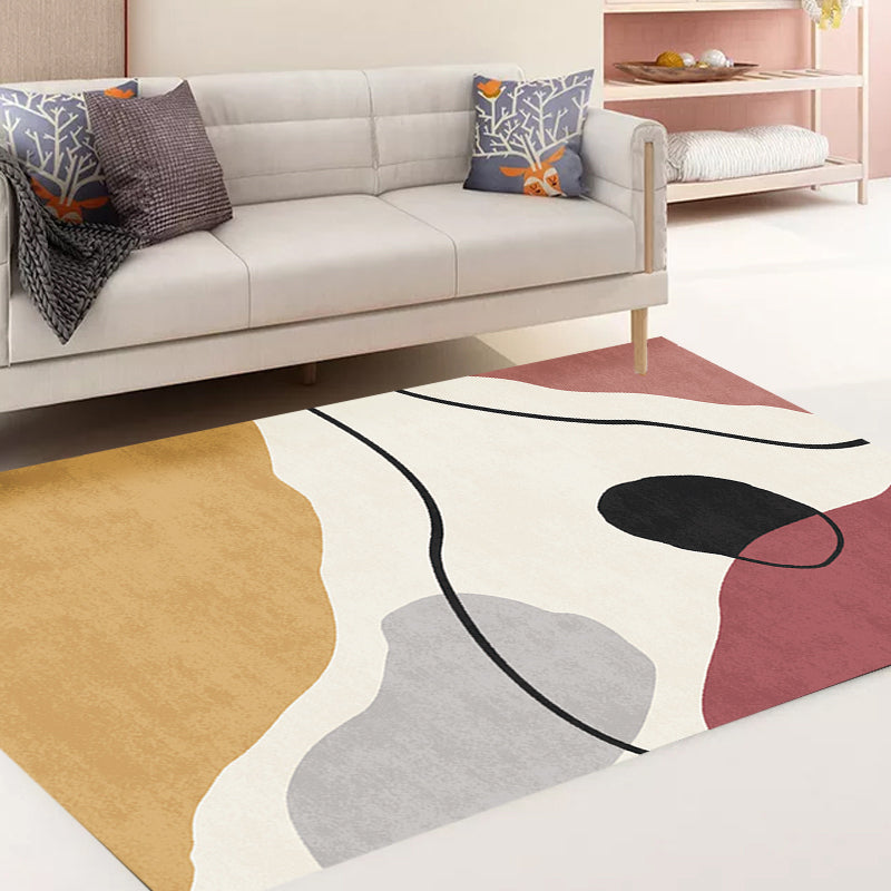 BowLift | Simple Norwegian Carpet Multifunctional Abstract Carpet Washable Pet-Friendly Area Rug for Living Room