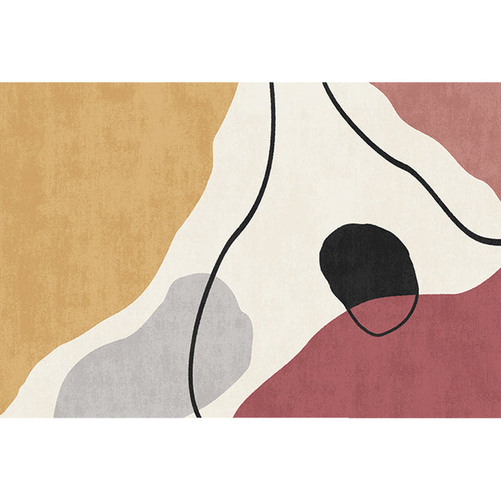 BowLift | Simple Norwegian Carpet Multifunctional Abstract Carpet Washable Pet-Friendly Area Rug for Living Room