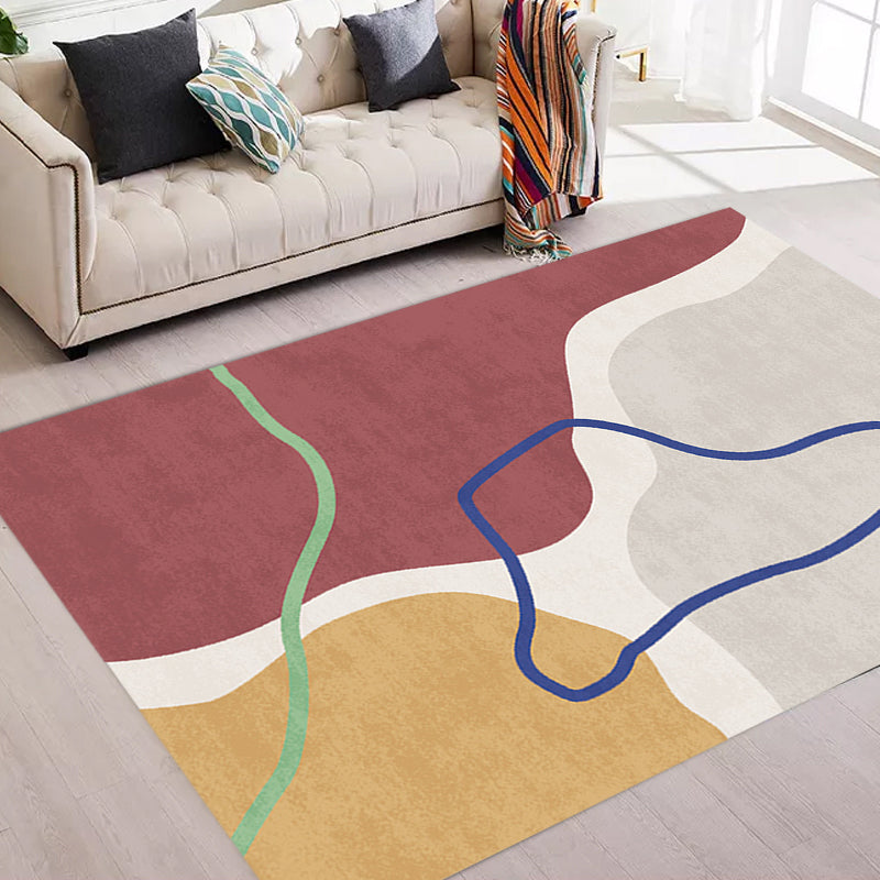 BowLift | Simple Norwegian Carpet Multifunctional Abstract Carpet Washable Pet-Friendly Area Rug for Living Room