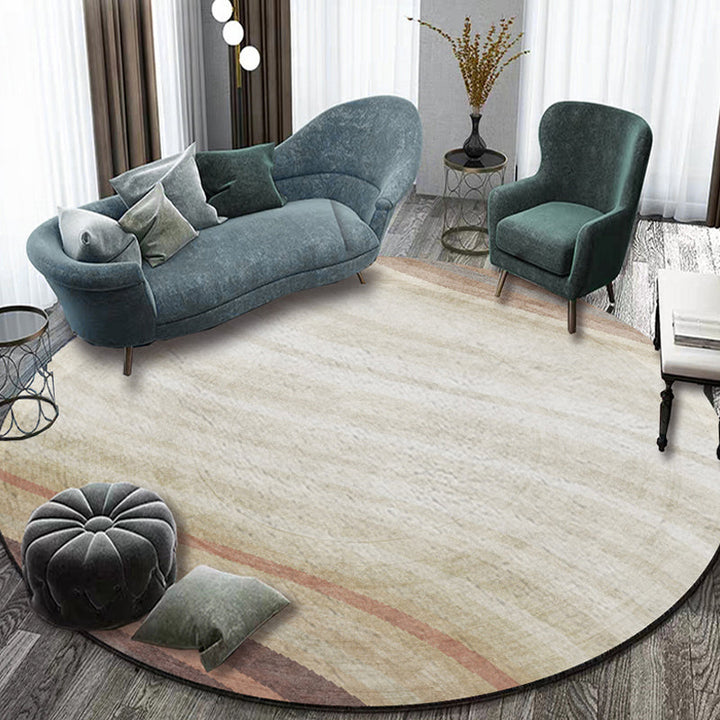 Stylish Pink Multicolor Contemporary Rug Polyester Abstract Watercolor Pattern Rug Non-Slip Pet-Friendly Rug for the Living Room | Bowlift