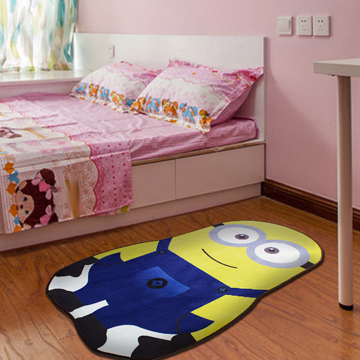 BowLift | Stylish Cartoon Character Pattern Rug Multicolored Kids Rug Polyester Washable Pet-Friendly Non-Slip Rug for the Children's Room