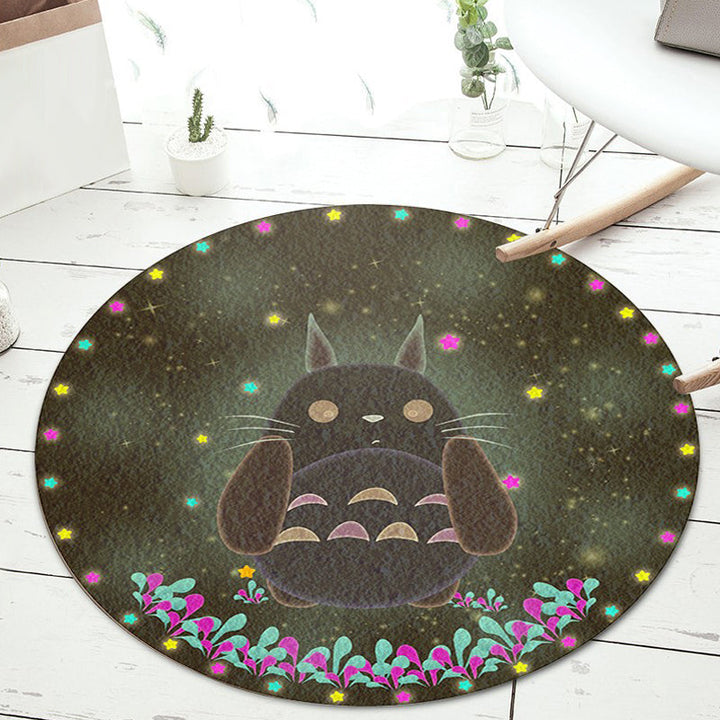 BowLift | Stylish Cartoon Animal Pattern Carpet Green and Blue Kids Carpet Polyester Pet-Friendly Washable Non-Slip Backing Carpet for Children's Room