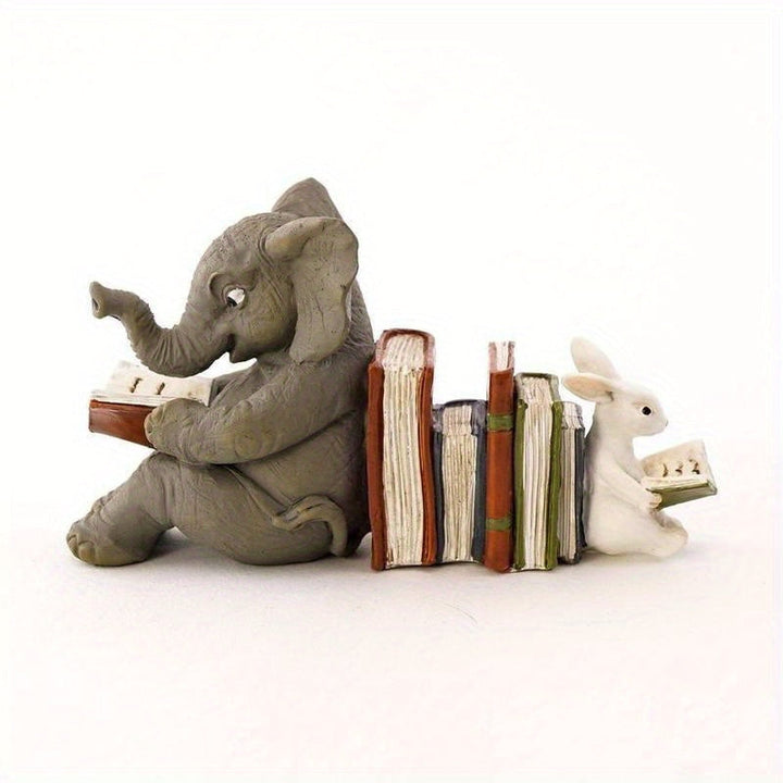 Charming - Playful Elephant and Rabbit Bookends Bowlift