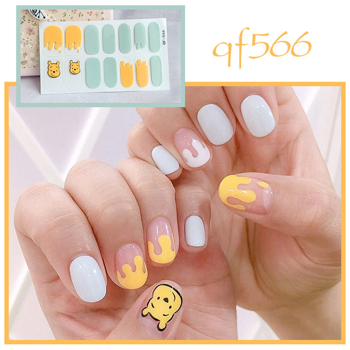 Artificial nail art with smileys and hearts Bowlift