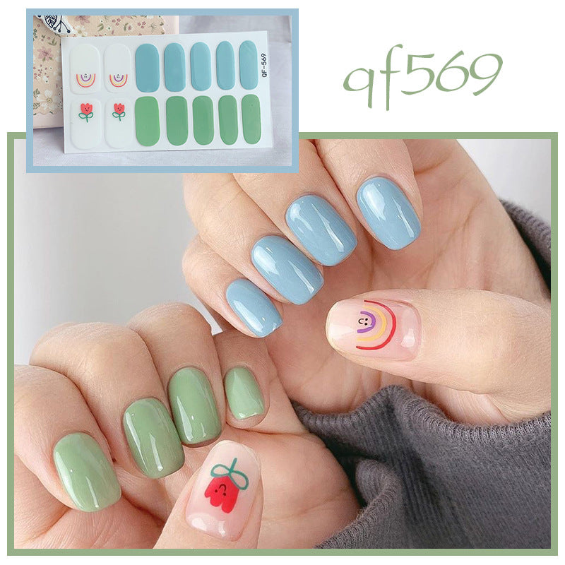 Artificial nail art with smileys and hearts Bowlift