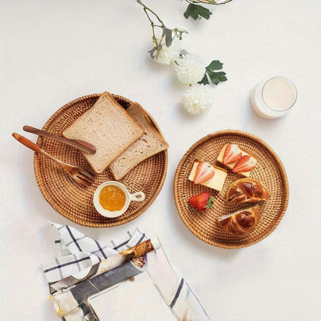RattanCharm - Elegant Handmade Rattan Serving Bowl Bowlift