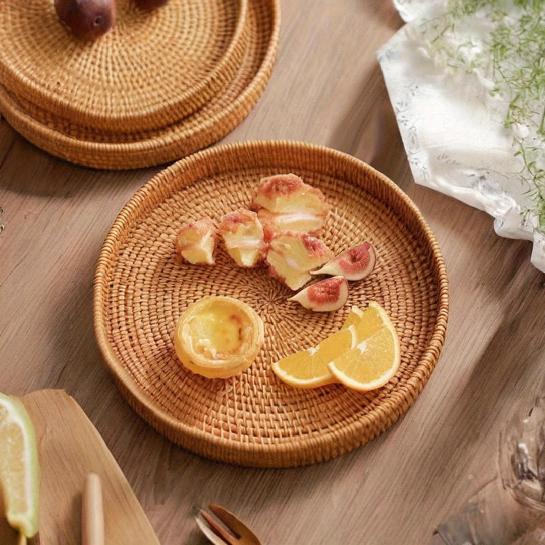 RattanCharm - Elegant Handmade Rattan Serving Bowl Bowlift